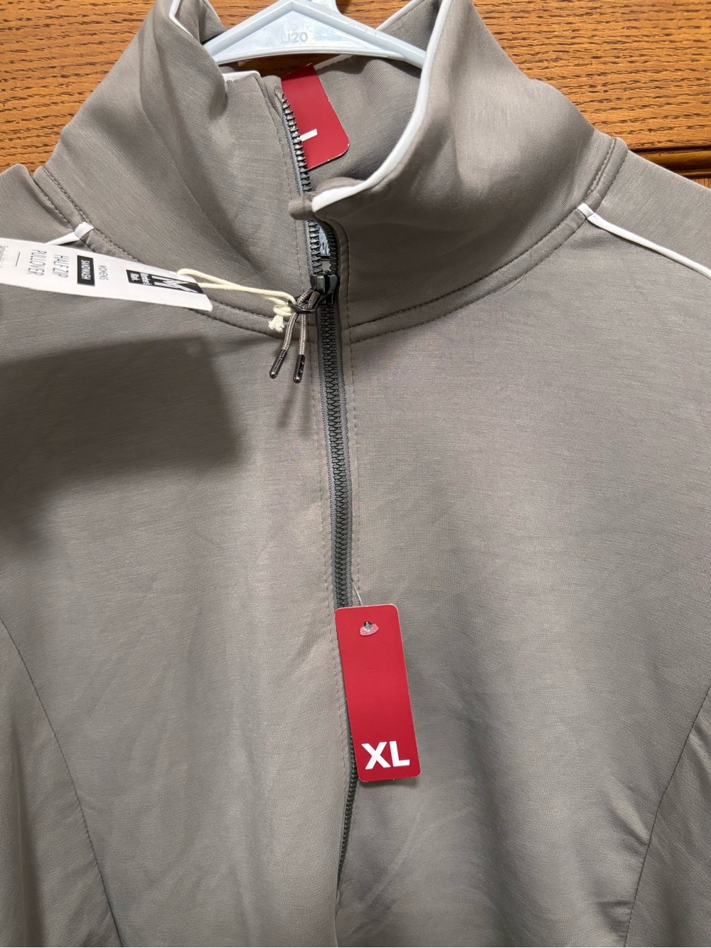Women’s Half-Zip Pullover Sweatshirt - Gray Sz XL. NWT - Picture 2 of 10
